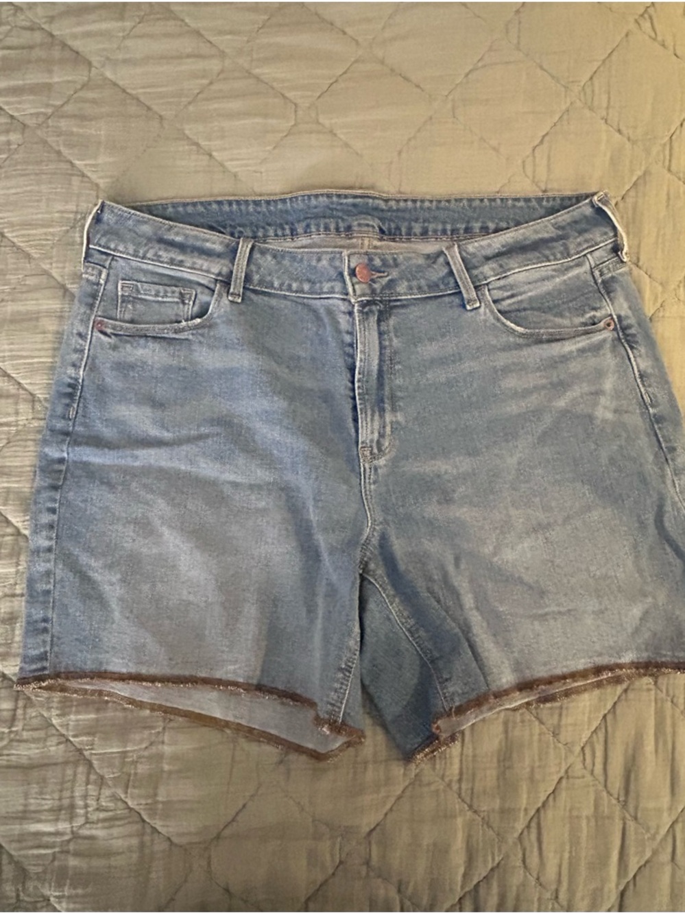 Old Navy Light Blue Denim Cutoff Shorts